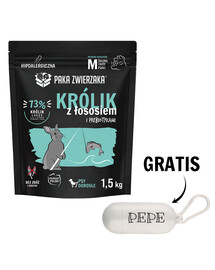 PAKA ZWIERZAKA Seventh Heaven Trušu sausā barība ar lašiem M 1,5kg + maisiņi BEZMAKSAS
