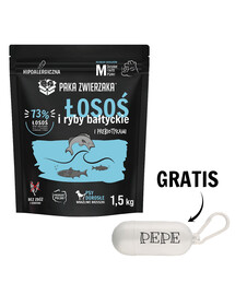 PAKA ZWIERZAKA Seventh Heaven Sausā barība Lasis ar Baltijas zivīm 1,5 kg + maisiņi BEZ MAKSAS