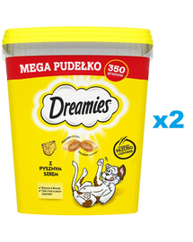 DREAMIES Mega Box 2x350g kārba ar garšīgu sieru kaķiem