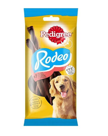 PEDIGREE Rodeo 10x 122 g liellopa gaļas našķi suņiem