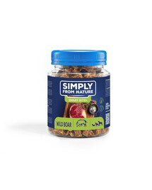 SIMPLY FROM NATURE Smart Bites mežacūku vilcieni suņiem 130 g