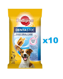 PEDIGREE DentaStix (mazo šķirņu) zobu kārumi suņiem 70 gab. - 10x110g