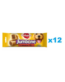PEDIGREE Jumbone liellopa un mājputnu gaļas garšas kārums vidēja lieluma suņiem 12x180g