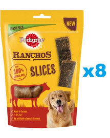 PEDIGREE Ranchos Slices 8x60g przysmaki dla psów z wołowiną