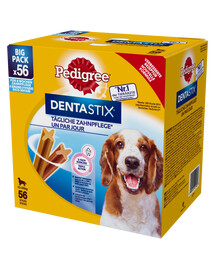 PEDIGREE DentaStix (vidējas šķirnes) zobu kārumi suņiem 112 gab. 2 x 8x180 g