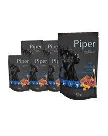 DOLINA NOTECI PIPER z jagnięciną, marchewką i brązowym ryżem mokra karma dla dorosłych psów 10x500 g