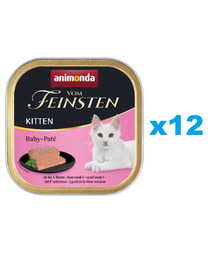 ANIMONDA Vom Feinsten Kitten Baby Pate pasta mięsna 12x100 g