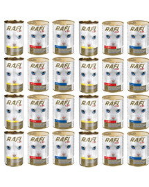 RAFI Adult Mix smaków 24x415 g mokra karma dla kota