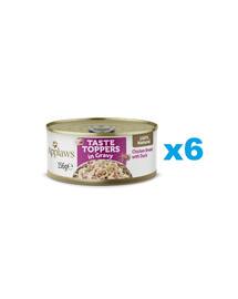 APPLAWS Taste Toppers Pierś z kurczaka i kaczka 6x156 g