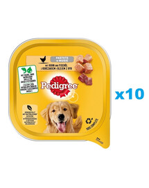 PEDIGREE  Adult tacka 10x300 g mokra karma dla psów z kurczakiem i olejem z ryb w musie
