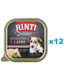 RINTI Feinest Poultry Pure&Lamb tacka drób i jagnięcina 12x150 g
