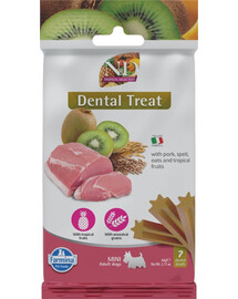 FARMINA N&D Tropical Selection Dental Treat Pork Mini 60 g (7 szt) zobārstniecības gardumi mazo šķirņu suņiem