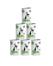 PAKA ZWIERZAKA PEPE Wild Boar 99% (dziczyzna) 6x400 g
