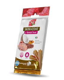 FARMINA N&D Quinoa Dental Treat Skin Coat Quail Medium/Maxi 100 g (7 szt) zobārstniecības našķi vidējiem un lieliem suņiem