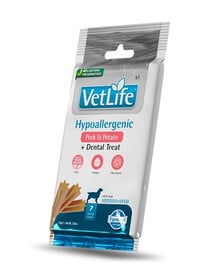 FARMINA Vet Life Dental Treat Hypoallergenic Pork Medium/Maxi 100 g (7 szt) zobu ārstēšana vidējiem un lieliem suņiem