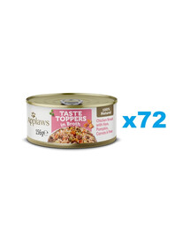 APPLAWS Taste Toppers Pierś z kurczaka, szynka i dynia w bulionie 72x156 g