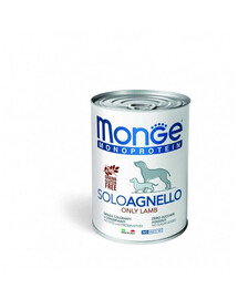 Monoprotein Solo Dog karma dla psa Jagnięcina 400 g