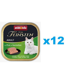 ANIMONDA Vom Feinsten Adult z indykiem i królikiem 12x100 g