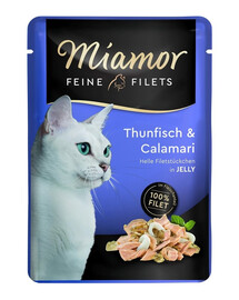 MIAMOR Feine Filets tuńczyk i kalmary  saszetka 6x100 g