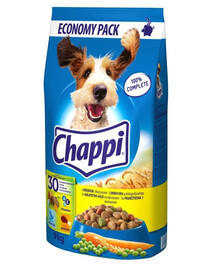 CHAPPI Mix smaków 2x9kg -  mājputnu gaļa un dārzeņi ar liellopu gaļu un mājputnu gaļa ar dārzeņiem sausā suņu barībaCHAPPI Mix smaków 2x9kg -  mājputnu gaļa un dārzeņi ar liellopu gaļu un mājputnu gaļa ar dārzeņiem sausā suņu barība