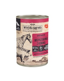 Wieprzowina z koniną mokra karma dla psów 400 g