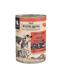 Królik z cielęciną mokra karma dla kociąt 400 g