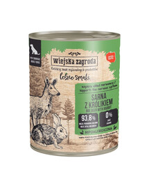 Leśne smaki Sarna z królikiem mokra karma dla psów 800 g