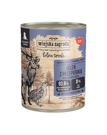 Leśne smaki Jeleń z przepiórką mokra karma dla szczeniąt 800 g
