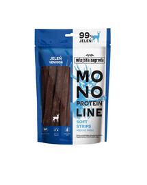 Monoproteinowe miękkie paski dla psów Jeleń 100 g