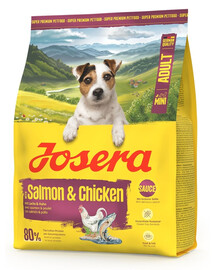 Mini Adult Salmon and Chicken 900g bezglutenowa karma z sosem dla psów małych ras