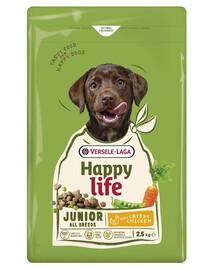 Happy Life Junior with Chicken 2,5kg karma dla szczeniąt i młodych psów z drobiem