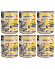 WIEJSKA ZAGRODA Indyk z jagnięciną 6x800 g bezzbożowa mokra karma dla psa