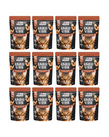 PAN MIĘSKO Kawałki w sosie Cielęcina z jeleniem mokra karma dla kotów 12x85 g