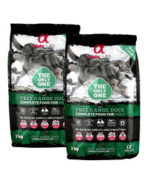 ALPHA SPIRIT Pełnoporcjowa sucha karma dla psów Free range duck kaczka 2x3 kg