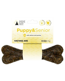 PEPE Vet Kość funkcjonalna Puppy&Senior 13,5 cm (70g) dla szczeniąt i seniorów