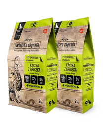 WIEJSKA ZAGRODA Kaczka z gruszką chrupki M 2x2 kg