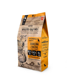 Jagnięcina z kaczką karma dla psów chrupki S 9 kg