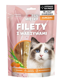 Filety Kurczak z warzywami przysmak dla kota 100 g