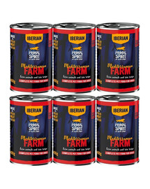 PRIMAL SPIRIT Iberian Mediterranean Farm mokra karma dla psa 6x400 g