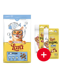 VERSELE-LAGA Lara Adult Salmon 7 kg z łososiem dla kotów + 2 przysmaki GRATIS
