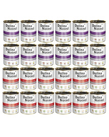 DOLINA NOTECI Mix smaków Premium Bogata w królika z żurawiną i wołowinę 24x800g