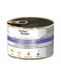 DOLINA NOTECI Premium Junior Małe Rasy Wątróbka Królika I Ozorek Jelenia 12x185g