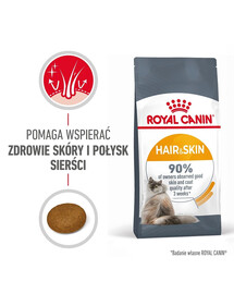 ROYAL CANIN Hair&Skin Care 2x2 kg karma sucha dla kotów dorosłych, lśniąca sierść i zdrowa skóra