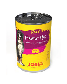 JOSERA JosiDog Finest Mix Pate pasztet 4 rodzaje mięsa 12x400 g dla dorosłych psów