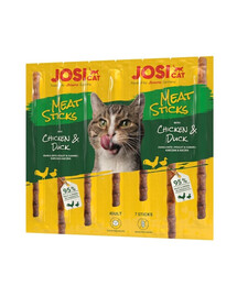 JOSERA JosiCat Meat Sticks pałeczki z kurczakiem i kaczką dla kota 24x35g