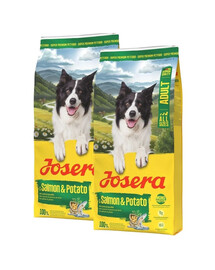 JOSERA Salmon and Potato Adult 2x12,5kg bezzbożowa karma dla psów z wrażliwym żołądkiem