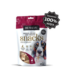 Mięsne kostki 100% liofilizowanej piersi z kaczki 50g przysmaki dla psów