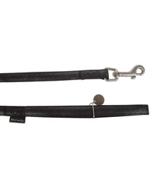 Smycz mac leather 15 mm / 1.2 m czarny