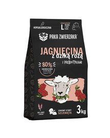 PAKA ZWIERZAKA Karma sucha Jagnięcina i dzika róża Puppy dla szczeniąt L 3 kg