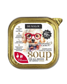 DR MALOU Zupka liofilizowana Kaczka z żurawiną Urinary 12g mokra karma dla psa